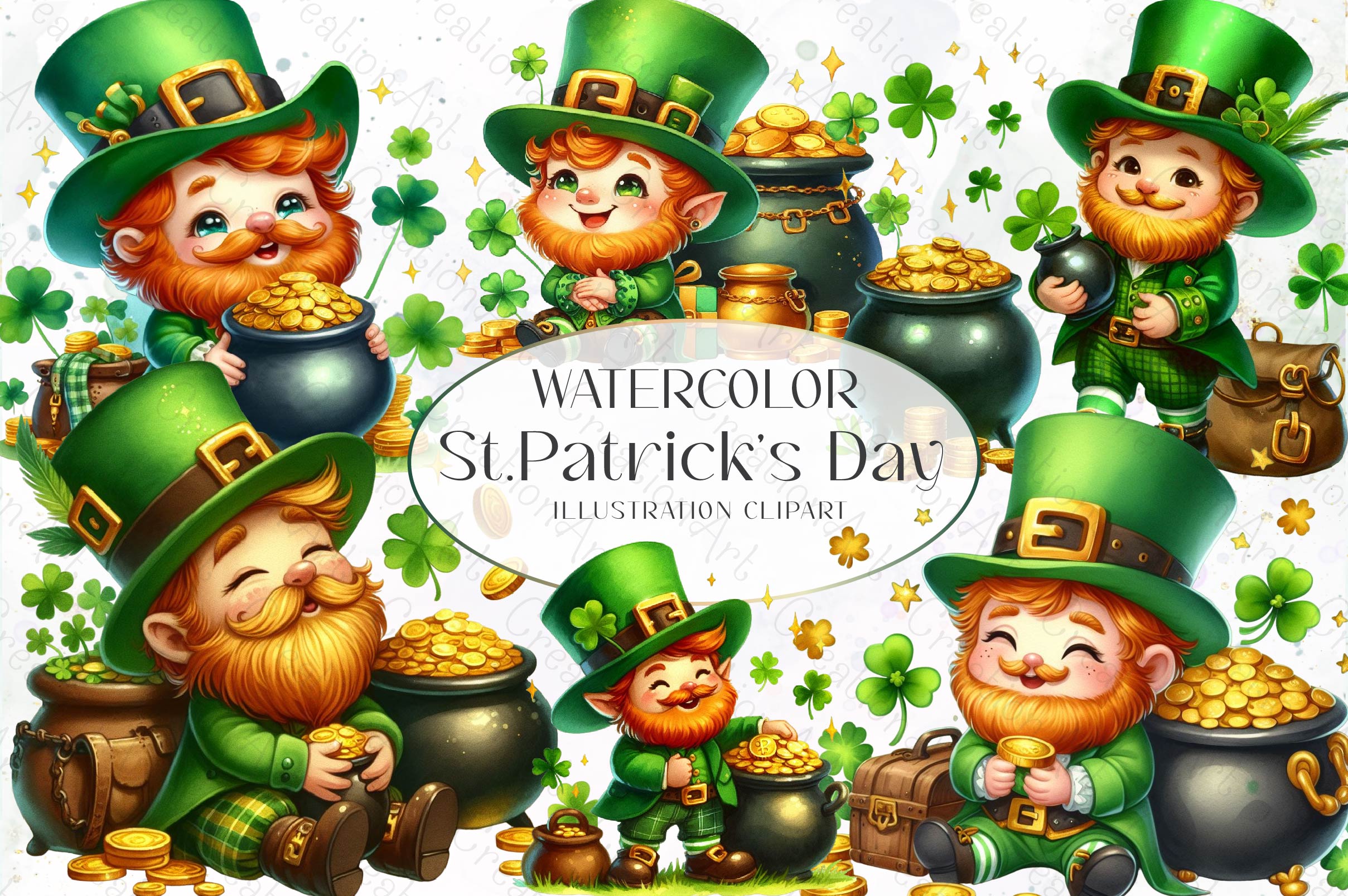 St Patrick S Day Clipart Bundle 2 - CraftNest - Digital Crafting and Art