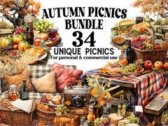 Autumn Picnics Clipart - CraftNest