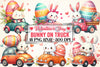 Bunny Truck Valentine Clipart Bundle