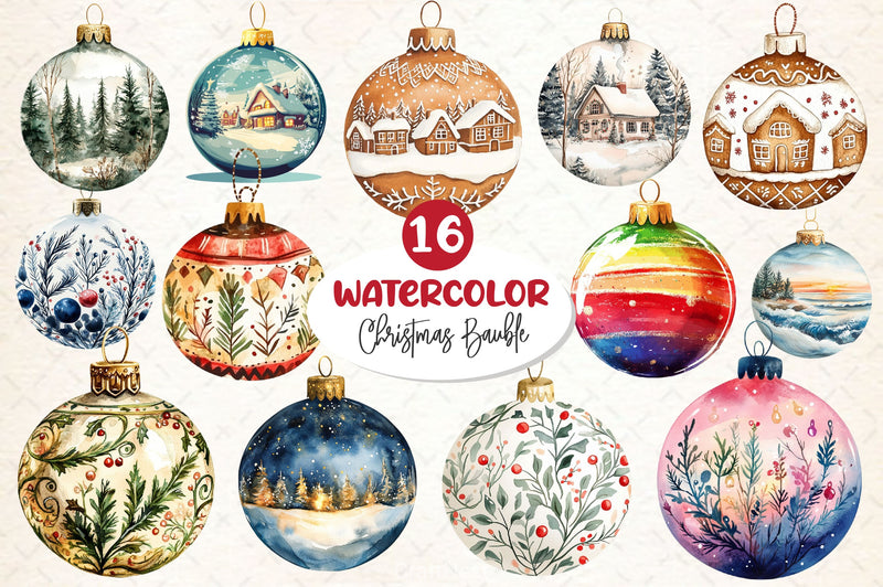 Christmas Bauble Clipart Bundle - CraftNest - Digital Crafting and Art