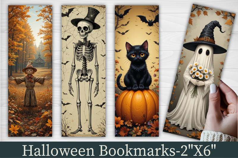 Spooky Halloween Bookmark Journal - CraftNest - Digital Crafting and Art