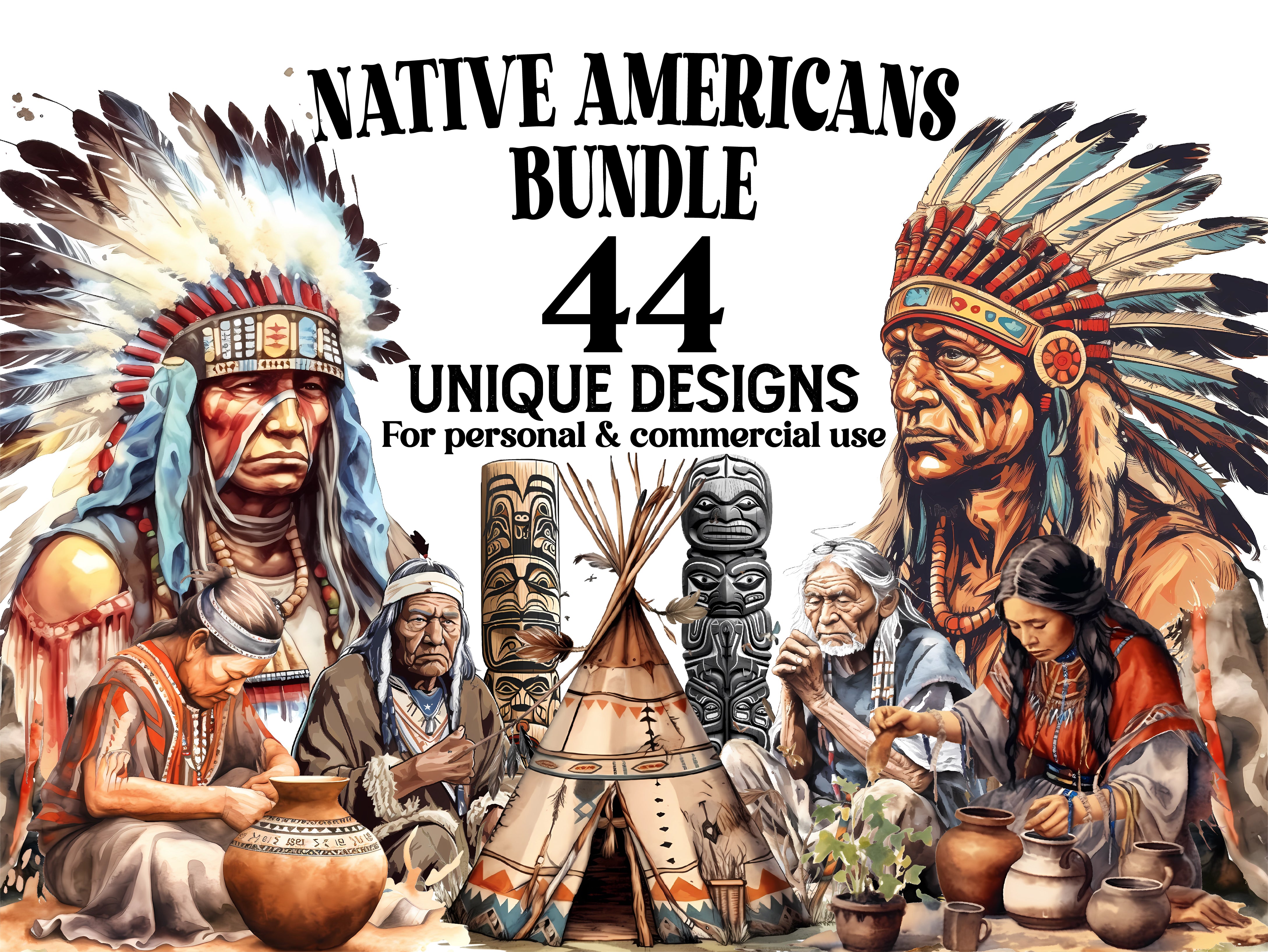 Native Americans Clipart - CraftNest