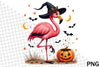 Halloween Flamingo Clipart Bundle