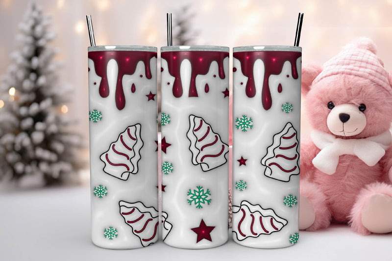3D Inflated Christmas Tumbler Bundle 9 - CraftNest - Digital Crafting and Art