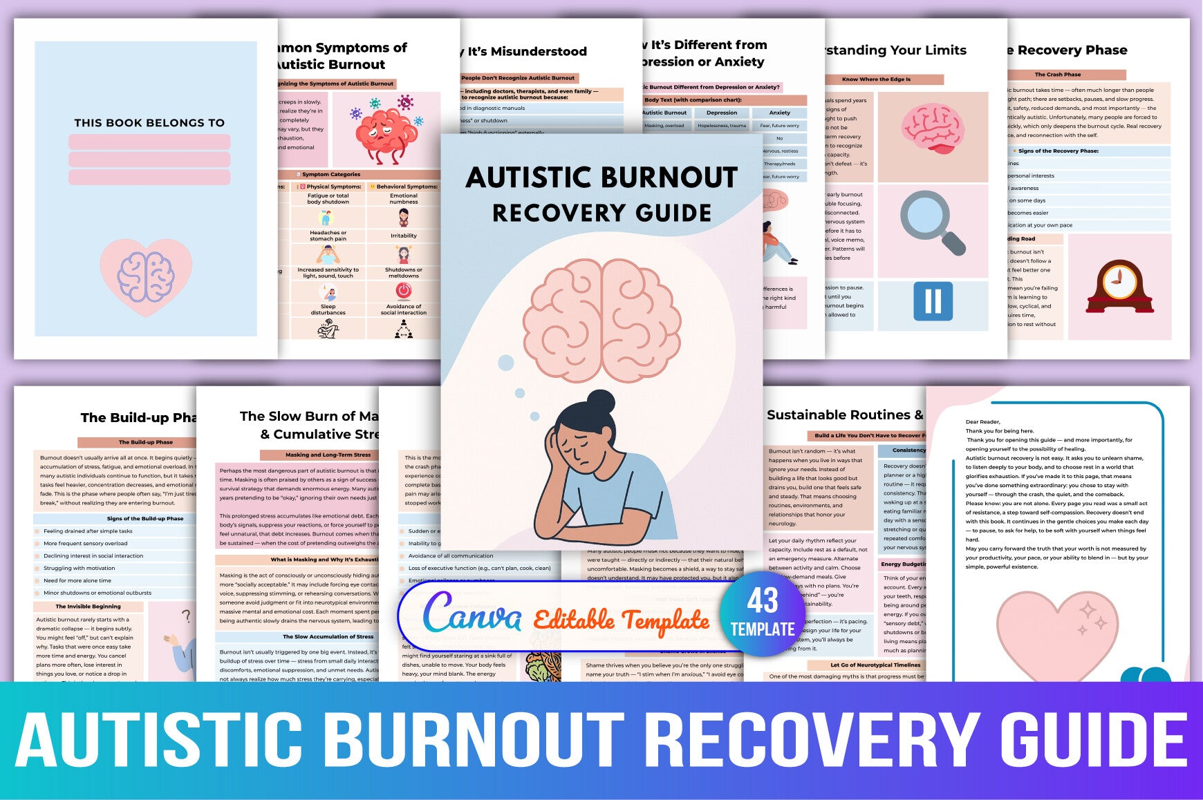Autistic Burnout Recovery Workbook