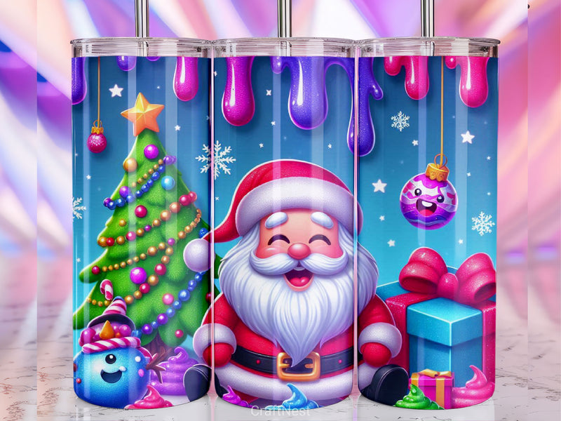 Christmas Santa Tumbler Wrap Bundle - CraftNest - Digital Crafting and Art