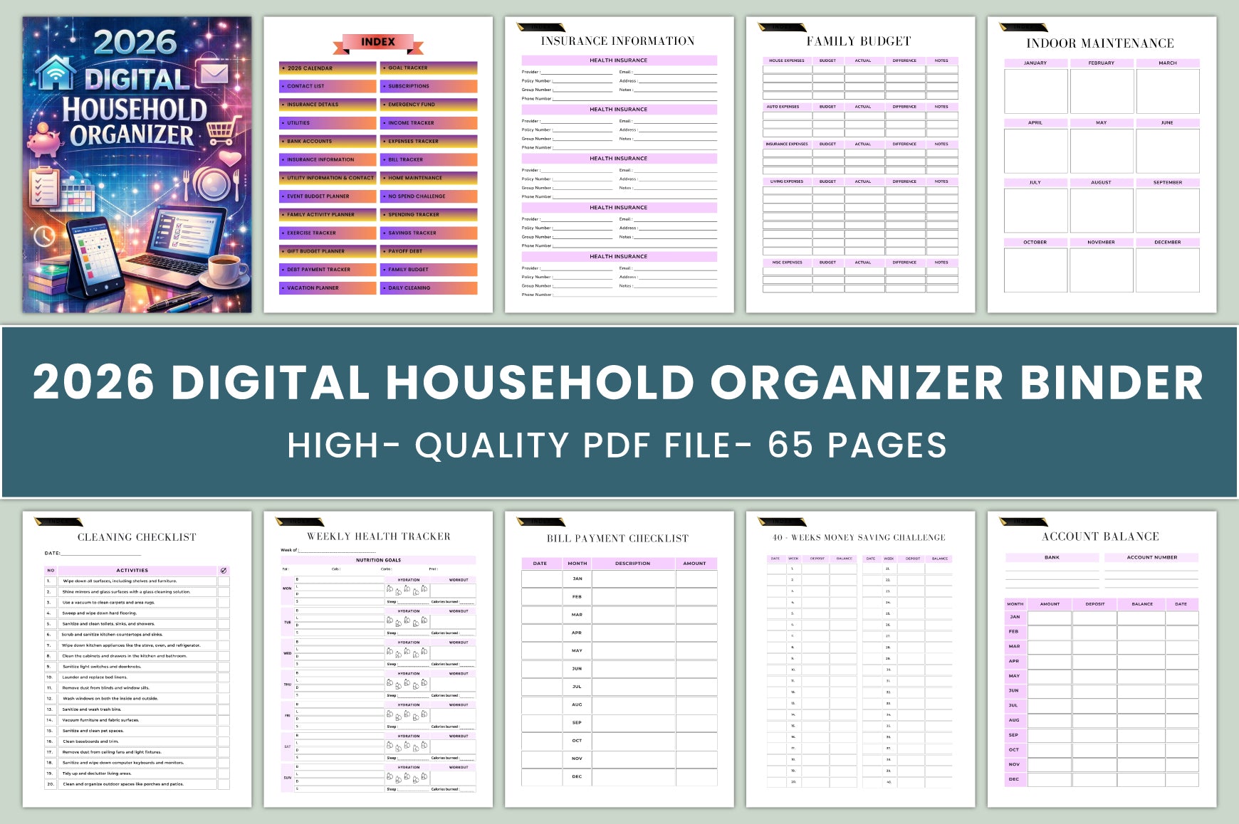 Household Binder Planner