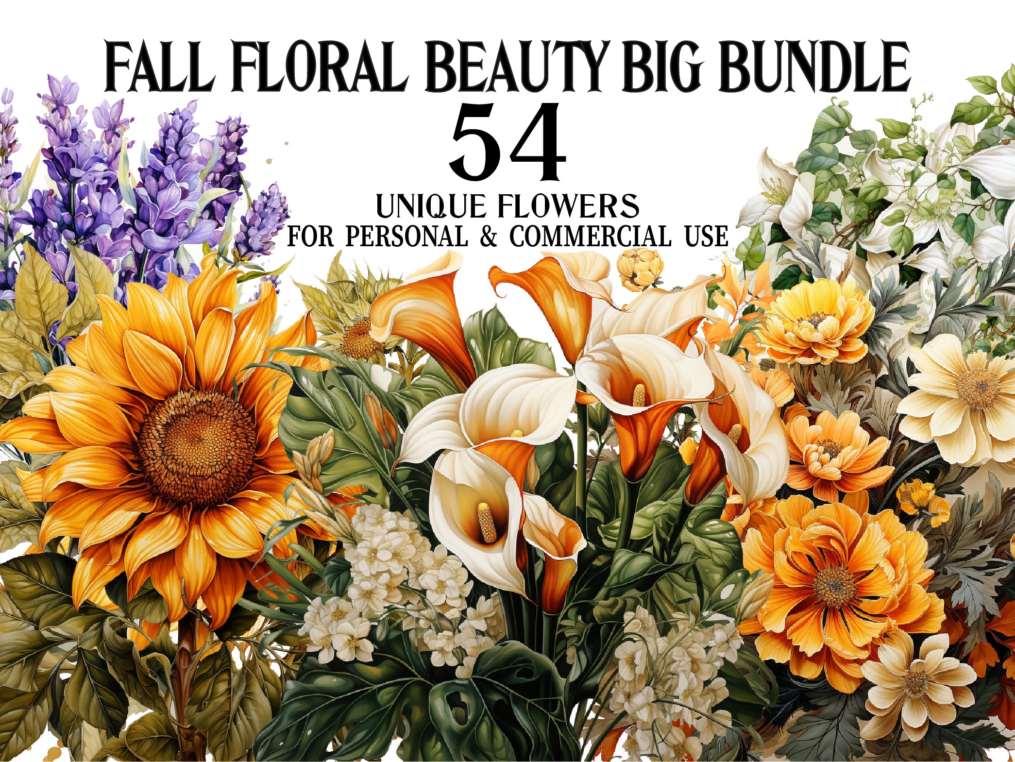 Autumn Floral Beauty Clipart - CraftNest