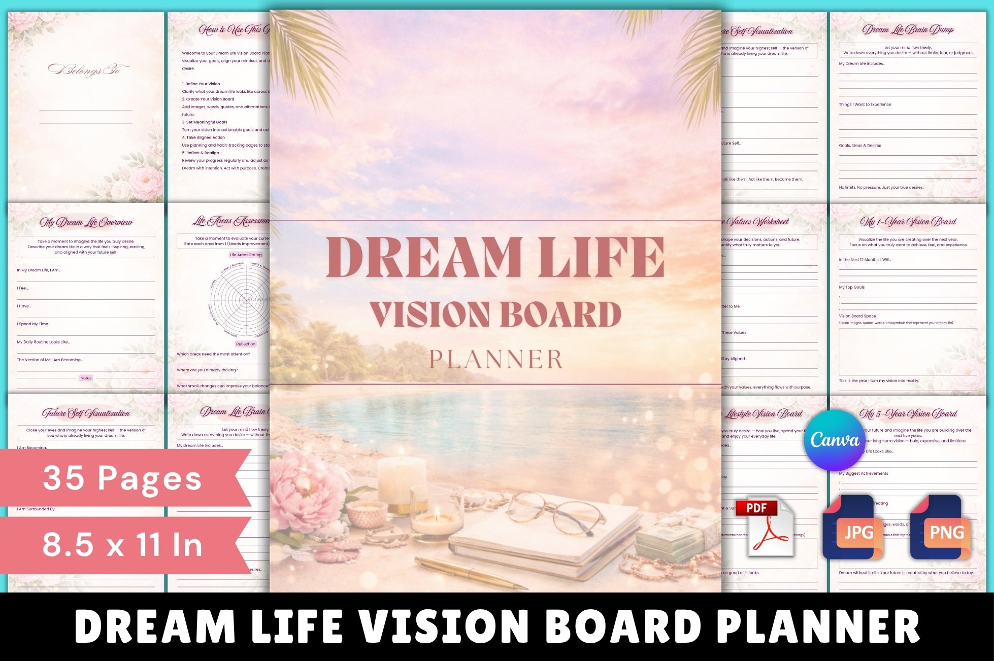 Dream Life Vision Board Planner