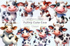 Funny Cute Cow Clipart Bundle