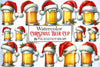 Christmas Beer Cup Clipart Bundle