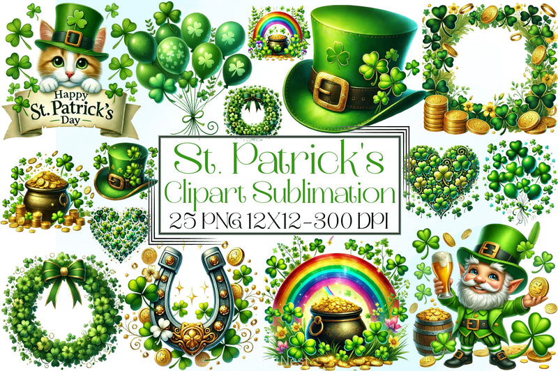 St Patrick's Day Clipart Bundle 13 - CraftNest - Digital Crafting and Art