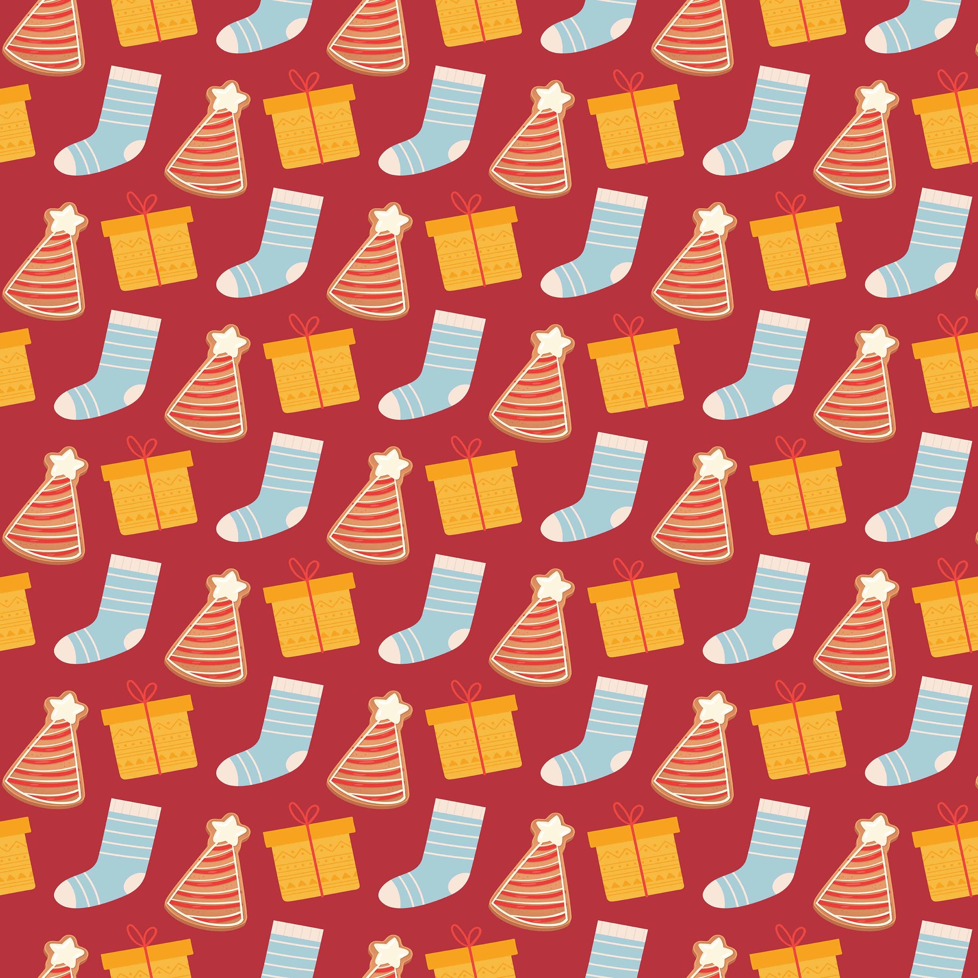 Christmas Green Trees Seamless Digital Paper - CraftNest - Digital Crafting and Art