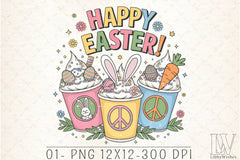 Happy Easter Bunny Clipart Bundle 39 - CraftNest - Digital Crafting and Art