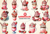 Valentine Festive Coffee Clipart Bundle 2