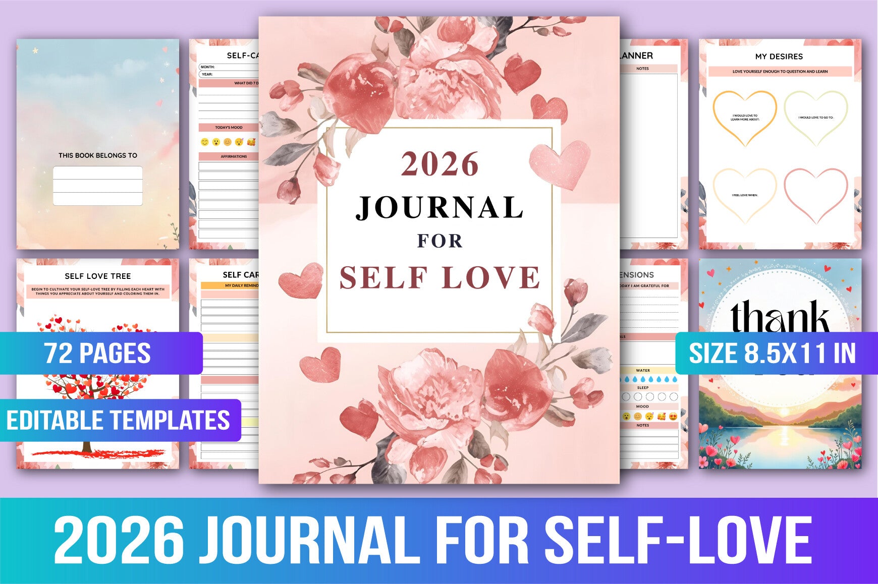 Self Love Journal for Personal Growth