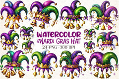 Mardi Gras Hat Clipart Bundle - CraftNest - Digital Crafting and Art