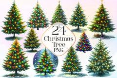 Christmas Tree Clipart Bundle 17 - CraftNest - Digital Crafting and Art