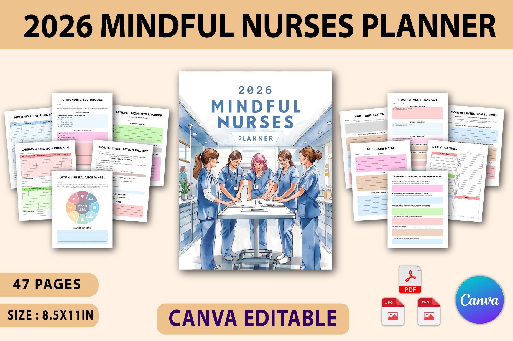 Mindful Nurses Planner