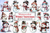 Christmas Snowman Clipart Bundle 9