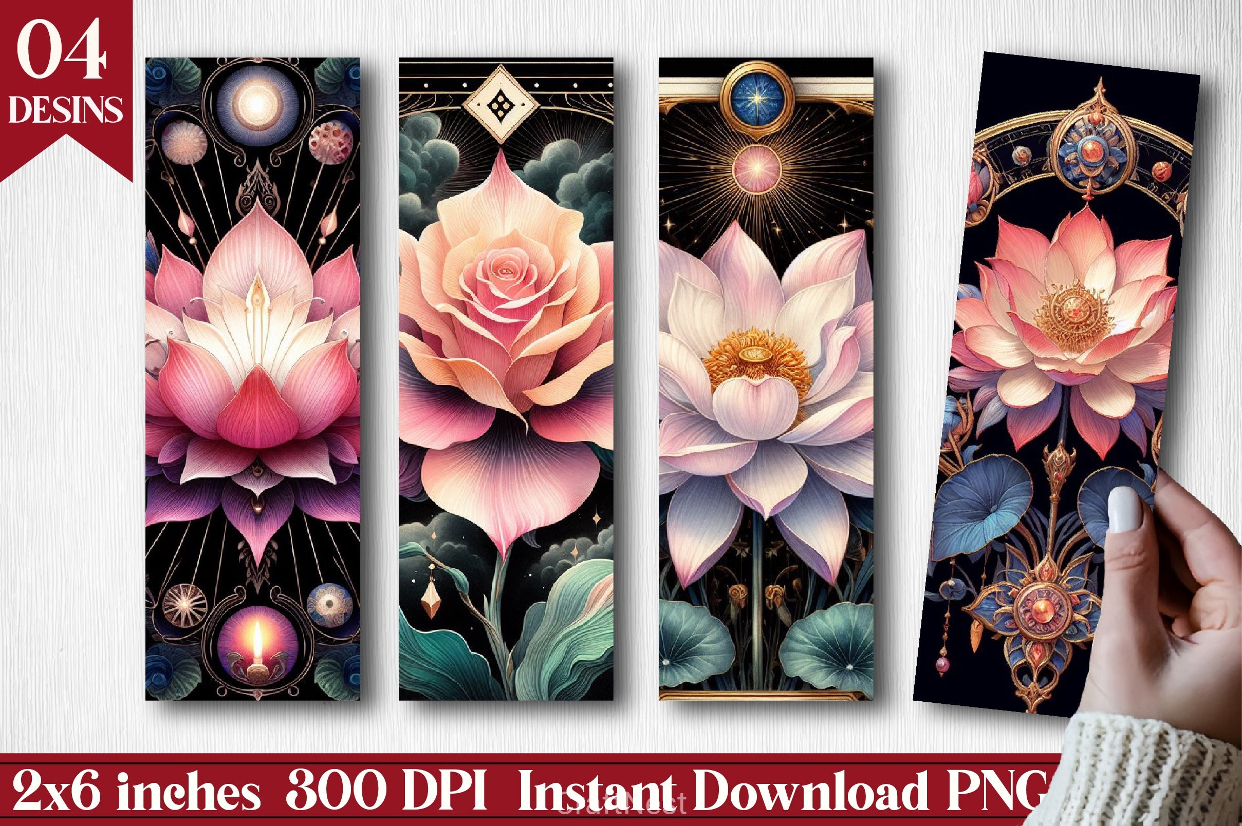 Flowers Bookmark Junk Journal 3 - CraftNest - Digital Crafting and Art