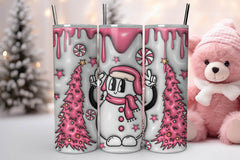 3D Inflated Christmas Tumbler Bundle 12 - CraftNest - Digital Crafting and Art