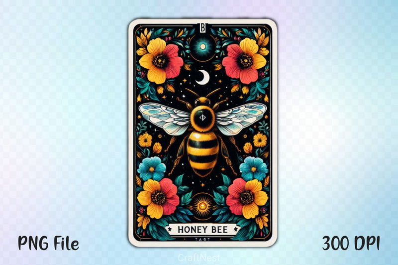 Honey Bee Tarot Card Clipart Bundle 3 - CraftNest - Digital Crafting and Art