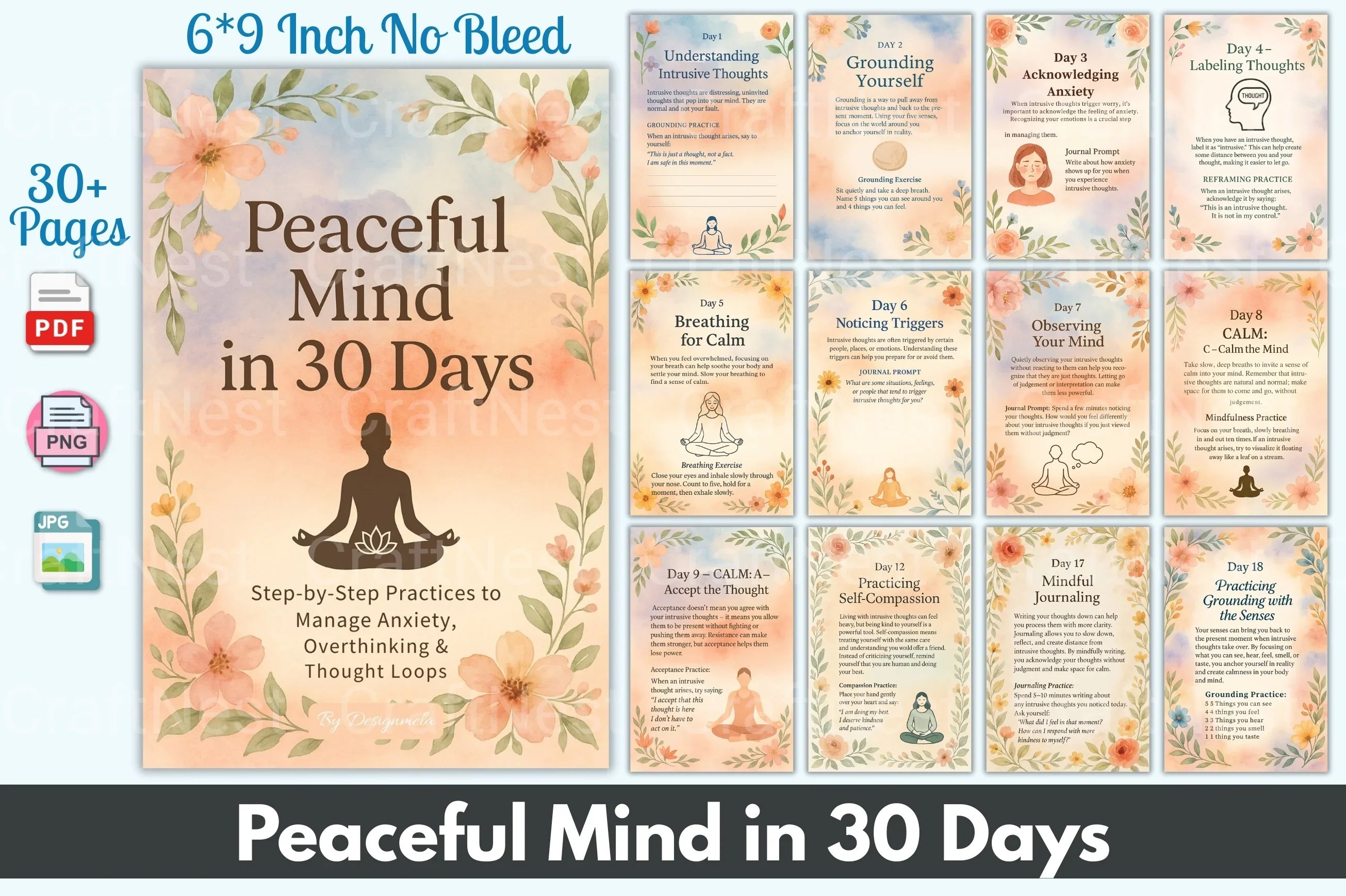Achieve a Peaceful Mind in 30 Days - CraftNest - Digital Crafting and Art