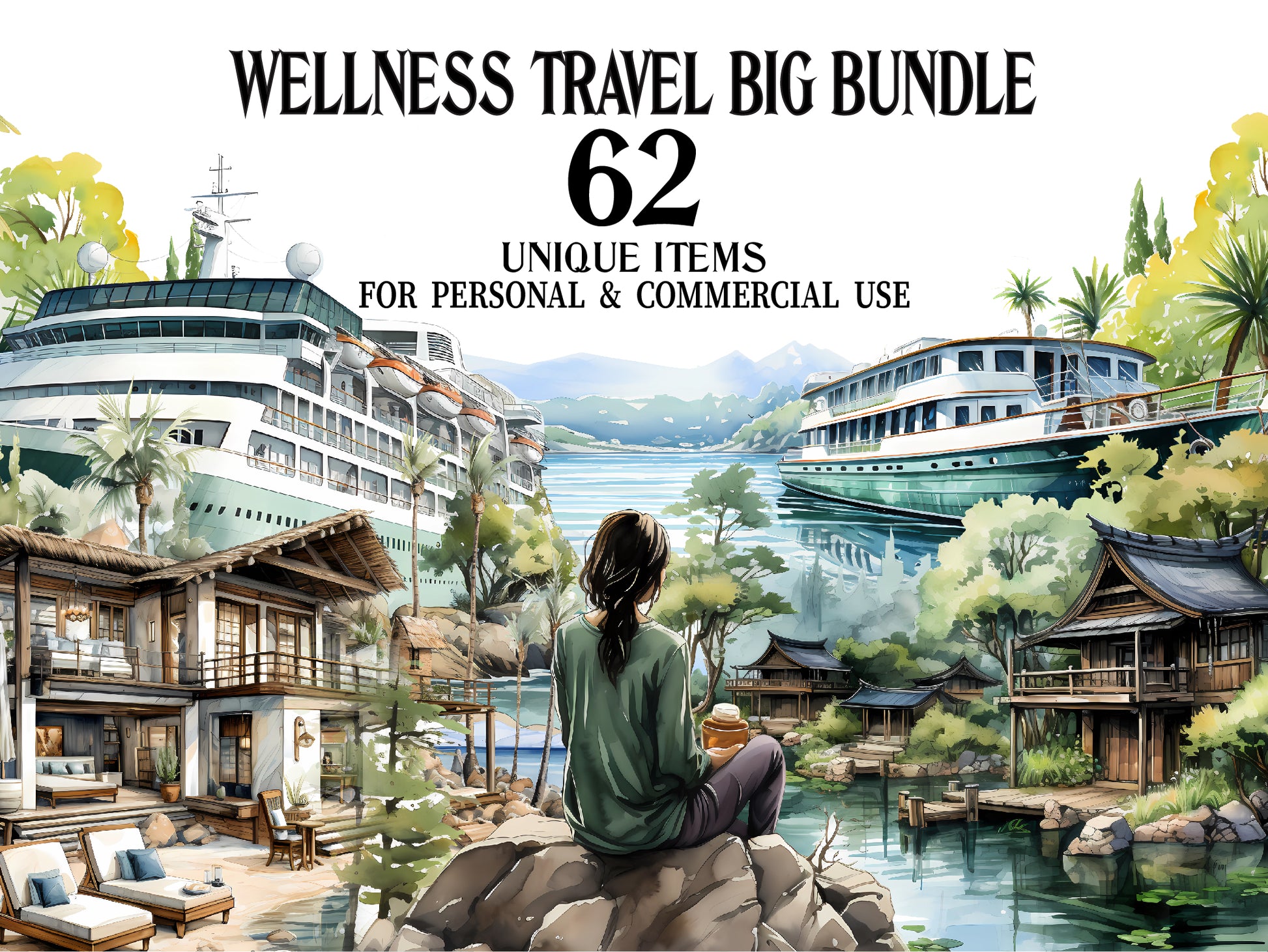 Wellness Travel Clipart - CraftNest