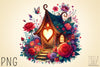 Valentine Fairy House Clipart Bundle 3