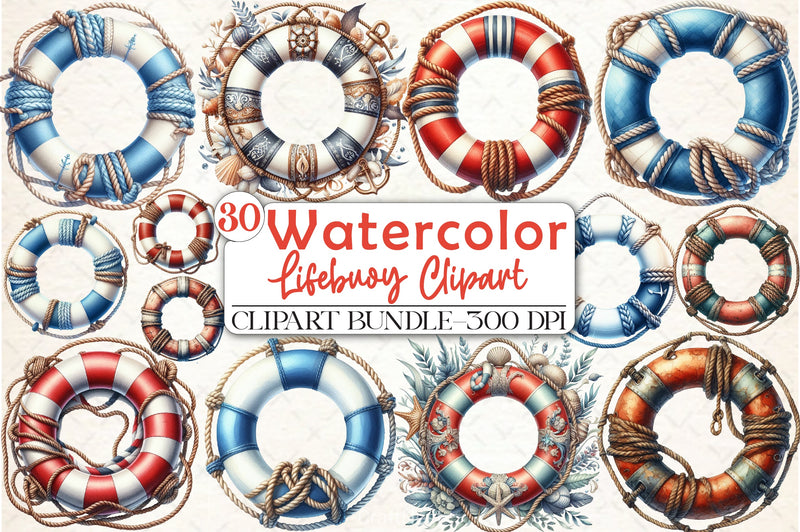 Lifebuoy Clipart Bundle - CraftNest - Digital Crafting and Art