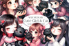 Cute Girl & Cat Clipart Bundle