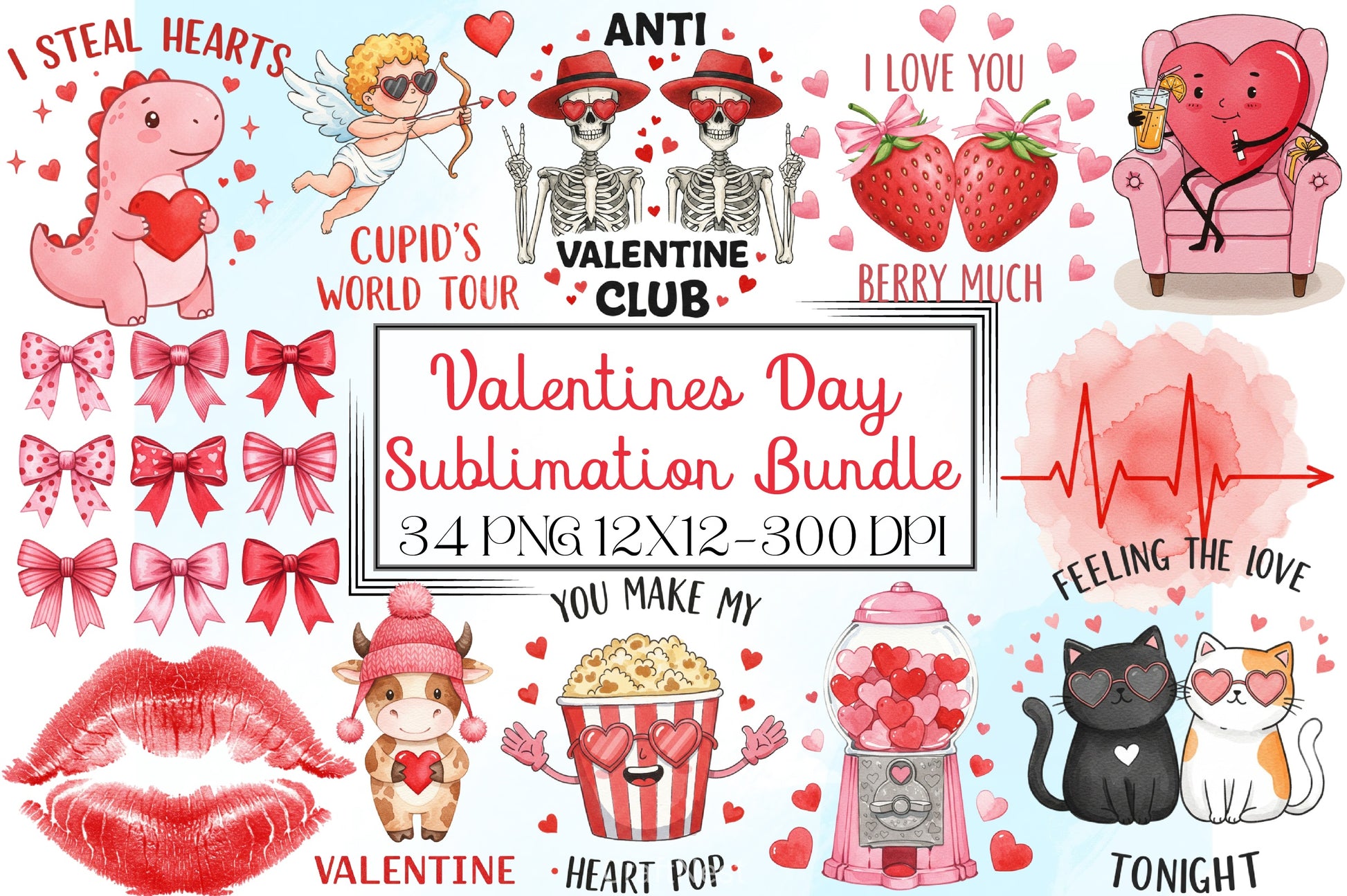 Valentine's Day Clipart Bundle 3 - CraftNest - Digital Crafting and Art