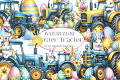 Easter Tractor Clipart Bundle - CraftNest - Digital Crafting and Art