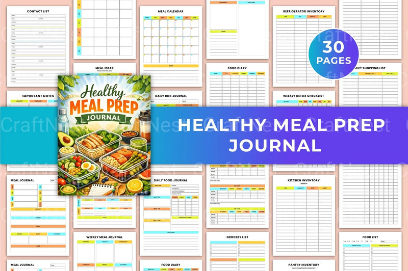 Healthy Meal Prep Guide - CraftNest - Digital Crafting and Art