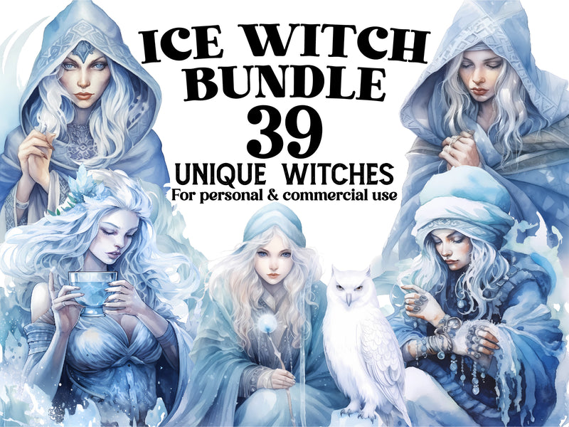 Ice Witches Clipart - CraftNest