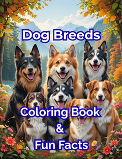 Dog Breeds Coloring Book & Fun Facts Bundle - CraftNest - Digital Crafting and Art
