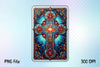 Stained Glass Cross Tarot Card Clipart Bundle 12