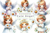Cute Angel Clipart Bundle