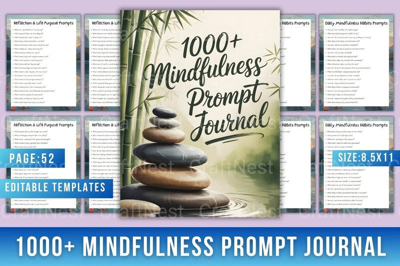 Mindfulness Prompt for Relaxation and Focus - CraftNest - Digital Crafting and Art