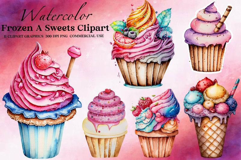 Frozen A Sweets Clipart Bundle - CraftNest - Digital Crafting and Art