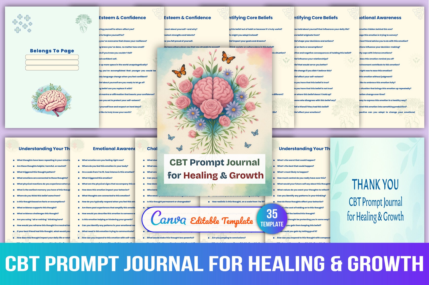 CBT for Healing and Growth Prompts