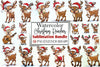 Christmas Reindeer Clipart Bundle 3
