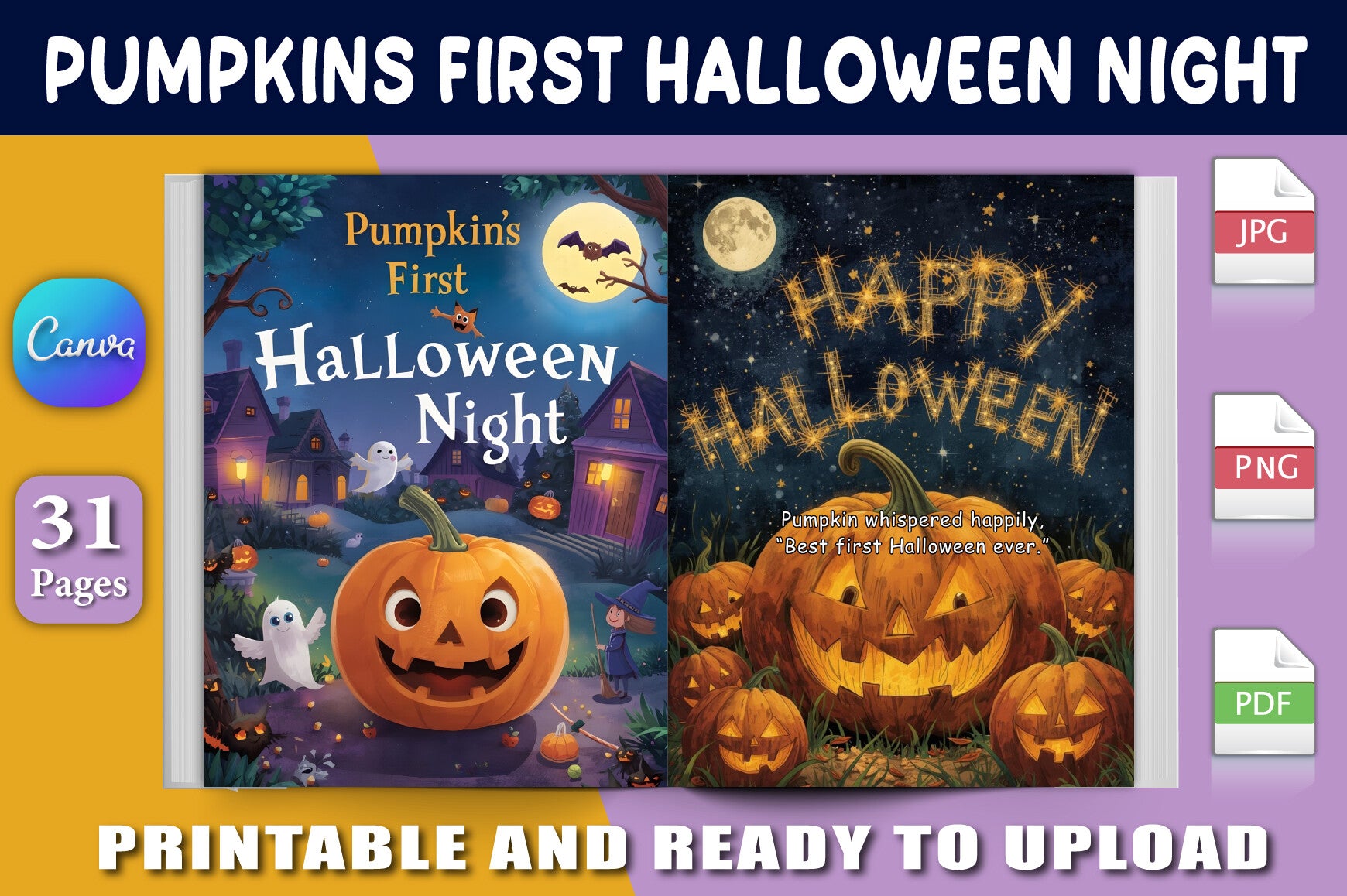 Pumpkin's First Halloween Night Book