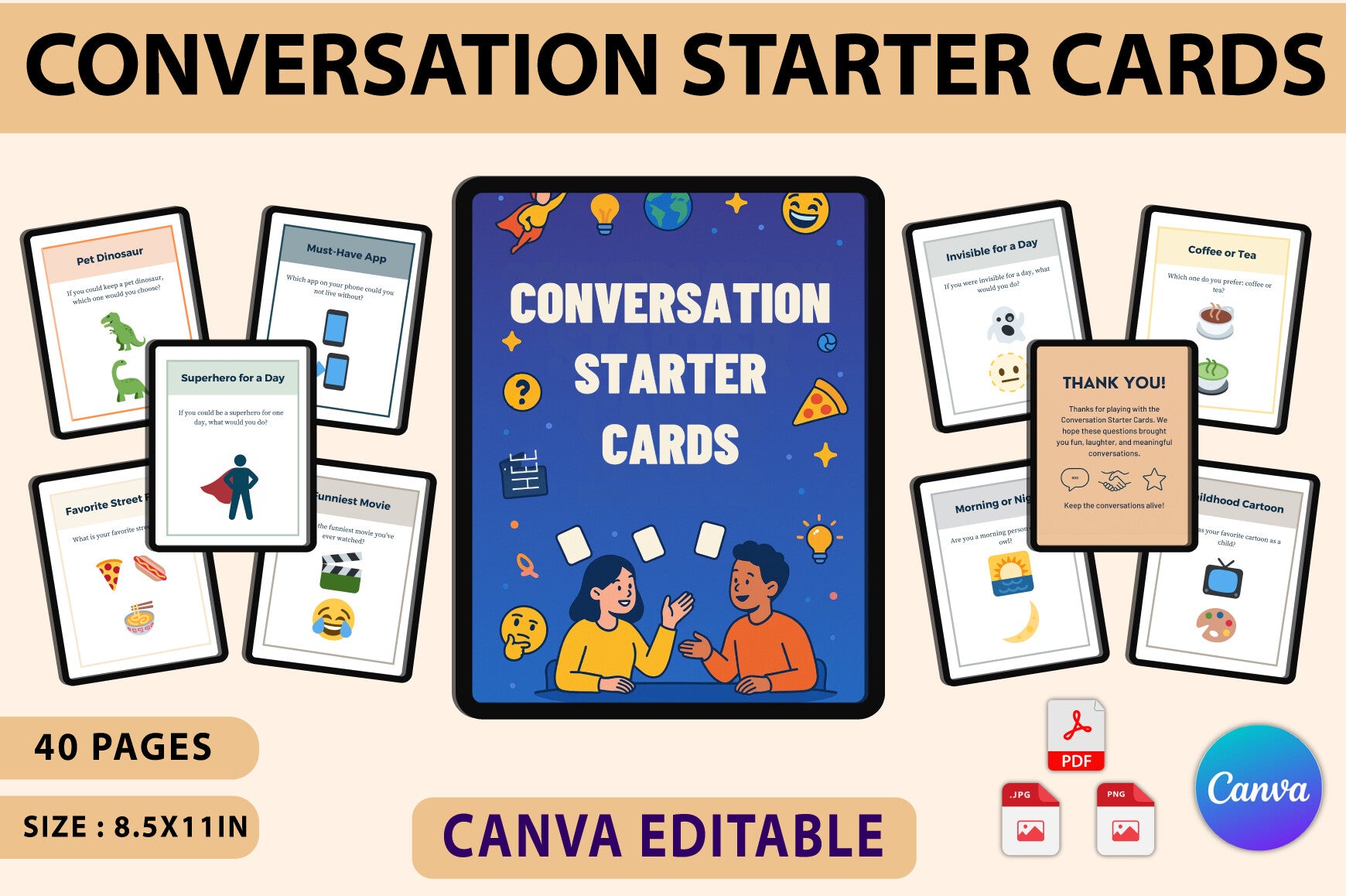 Conversation Starter Cards for Engaging Discussions