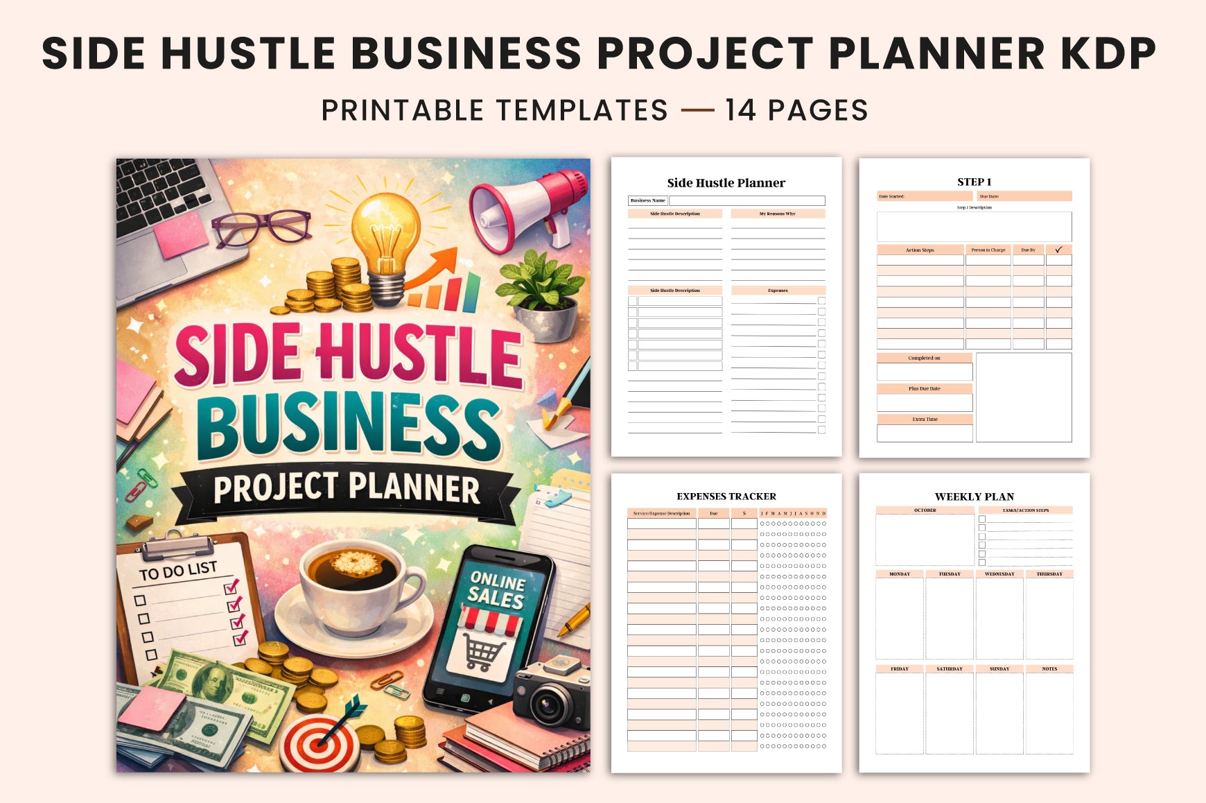 Side Hustle Business Project Planner