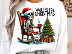 Halloween Skeleton Waiting For Christmas Clipart Bundle - CraftNest - Digital Crafting and Art