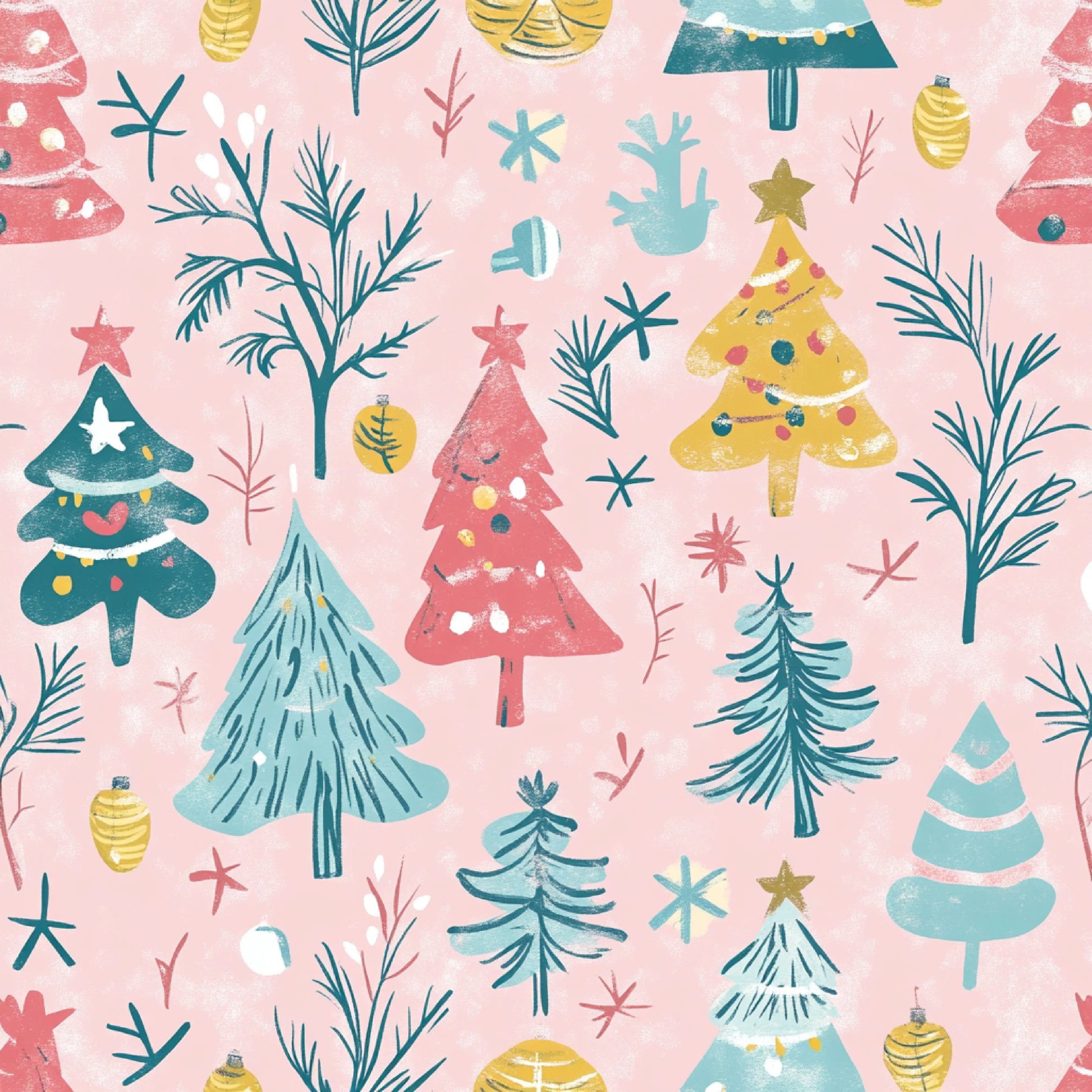 Merry & Bright Pastel Christmas Patterns Clipart Bundle - CraftNest - Digital Crafting and Art