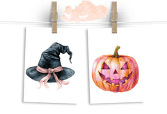 Retro Fall Halloween Clipart Bundle 2 - CraftNest - Digital Crafting and Art