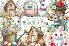 Easter Day Clipart Bundle 22 - CraftNest - Digital Crafting and Art